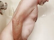 Daddy showers rides dildo 