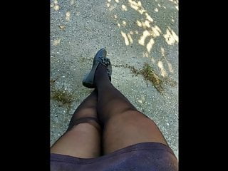 Legs in pantyhose amateur...