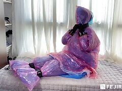 Fejira com – Layers plastic raincoats wrap orgasm