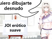 Spanish audio JOI Tu mejor amiga quiere dibujarte desnudo.