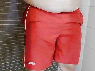 Pissing in my colleague&#039;s swimming trunks