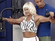 german pierced muscle mom roug gym banged