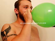 Balloon Fetish - Maxwell Blowing Balloons