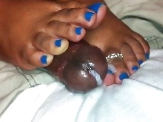 Cumshot, Blue Toes, Black Ebony