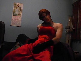 Getting Horny In My Sexy Red Prom Dress Part 2