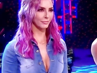 Wwe Peyton Royce Denim Outfit With Lacey Evans...