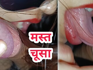 Best blowjob ever by Desi Hot Bhabhi to her Devar when nobody at home
