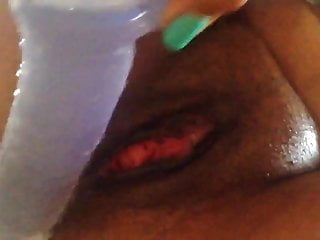 Close up, Girls Masturbate, Black Ebony, In Shower