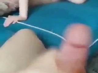 Husband watching wife getting fucked. Cuckold 