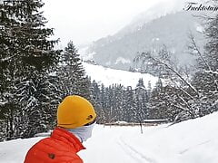 Hot sex with her Ski instructor: He cums twice and Final EPIC CREAMPIE!