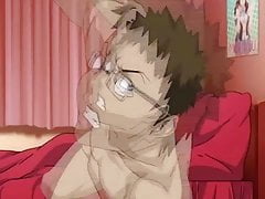 Anime Redhead pussy is being drilled deeply during doggy