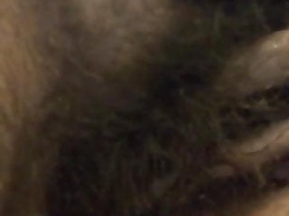 wifes hairy pussy squirting on couch