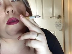 Mistress Tina Smokes A Cigarette With Snap Inhales - Fetish