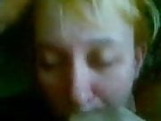Russian ugly couple. Oral creampie